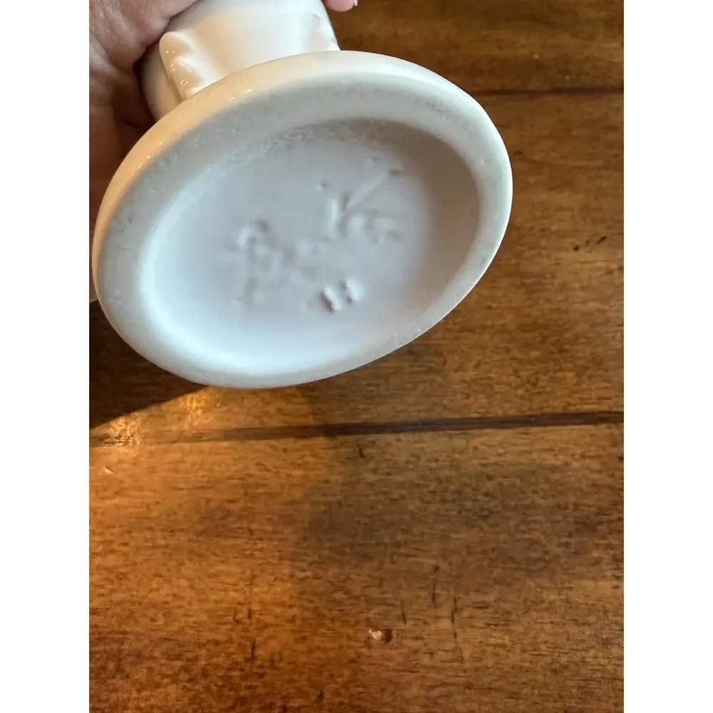 Vintage Fiesta White bud vase -ceramic flower vase HLC Fiestaware USA